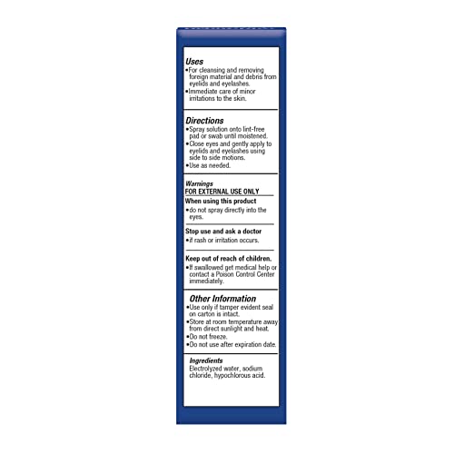 OCuSOFT HypoChlor Spray - Non-Irritating Hypochlorous Acid Eyelid Cleanser for Oil & Debris Removal - 2 fl oz  
OCuSOFT