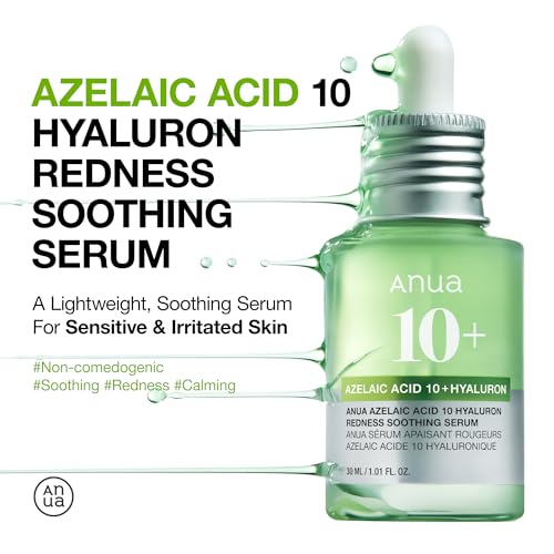 ANUA Azelaic Acid 10 Hyaluron Redness Soothing Serum for Sensitive Skin
| ANUA Hyaluronic Acid Niacinamide Facial Serum