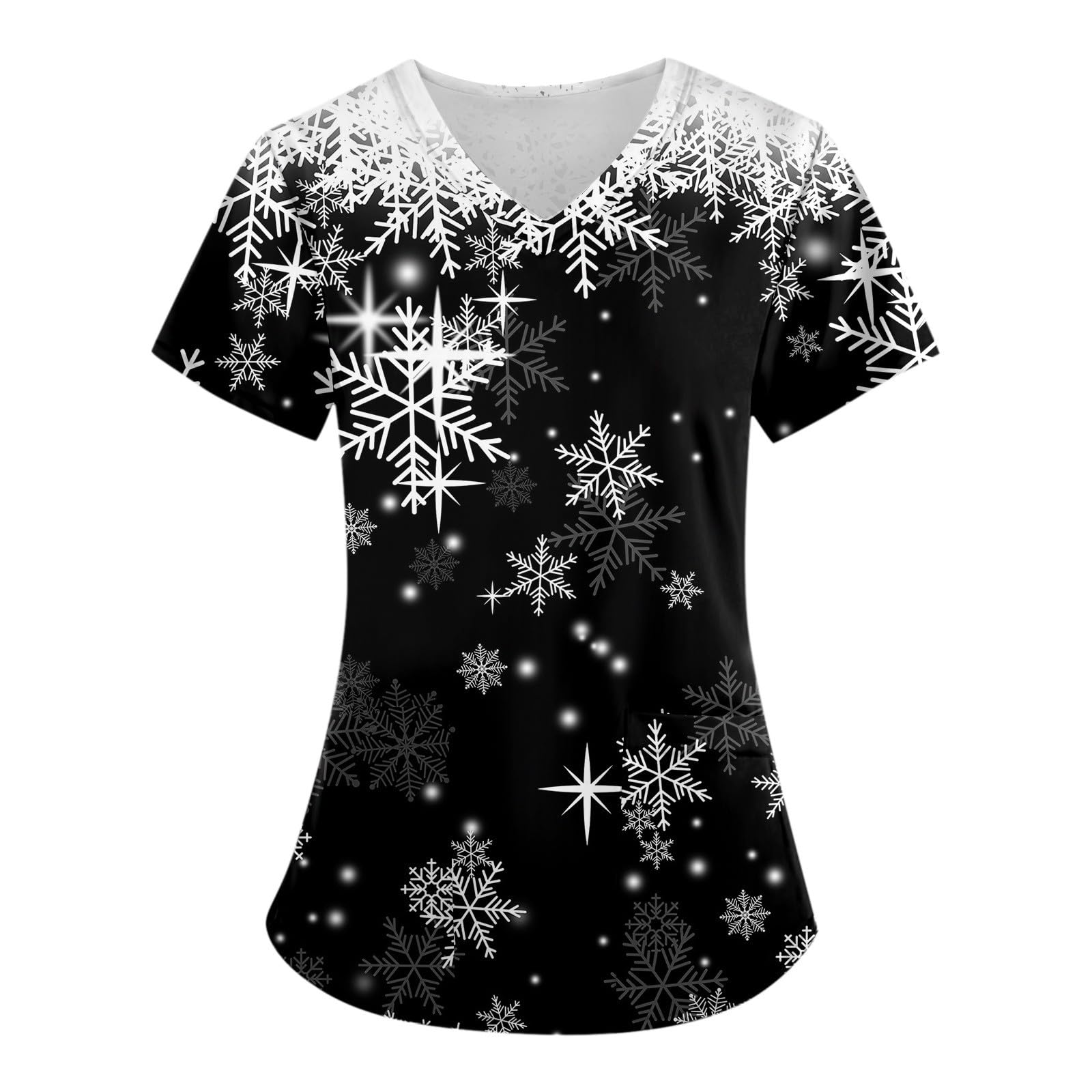 Women's Generic Printed Scrubs Short Sleeve T-Shirts V-Neck Going Out Dressy Casual Workwear
| Women's Generic Scrubs P