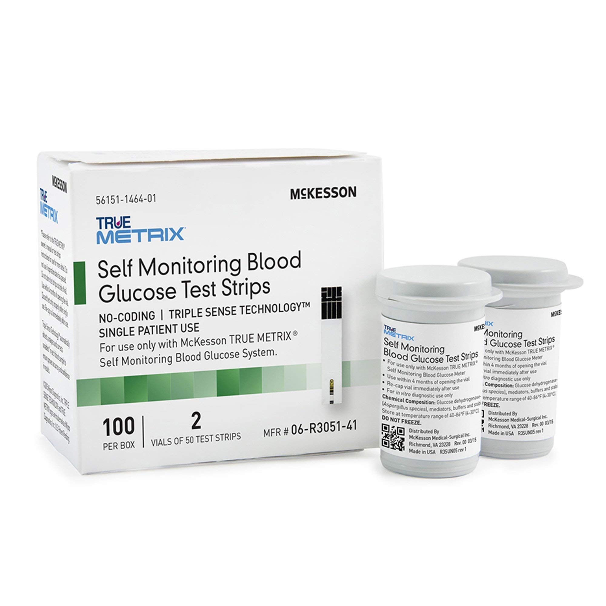  McKesson True METRIX Blood Glucose Test Strips for Diabetes Management [100 Strips] Type 2 Diabetes Self-Monitoring
| M
