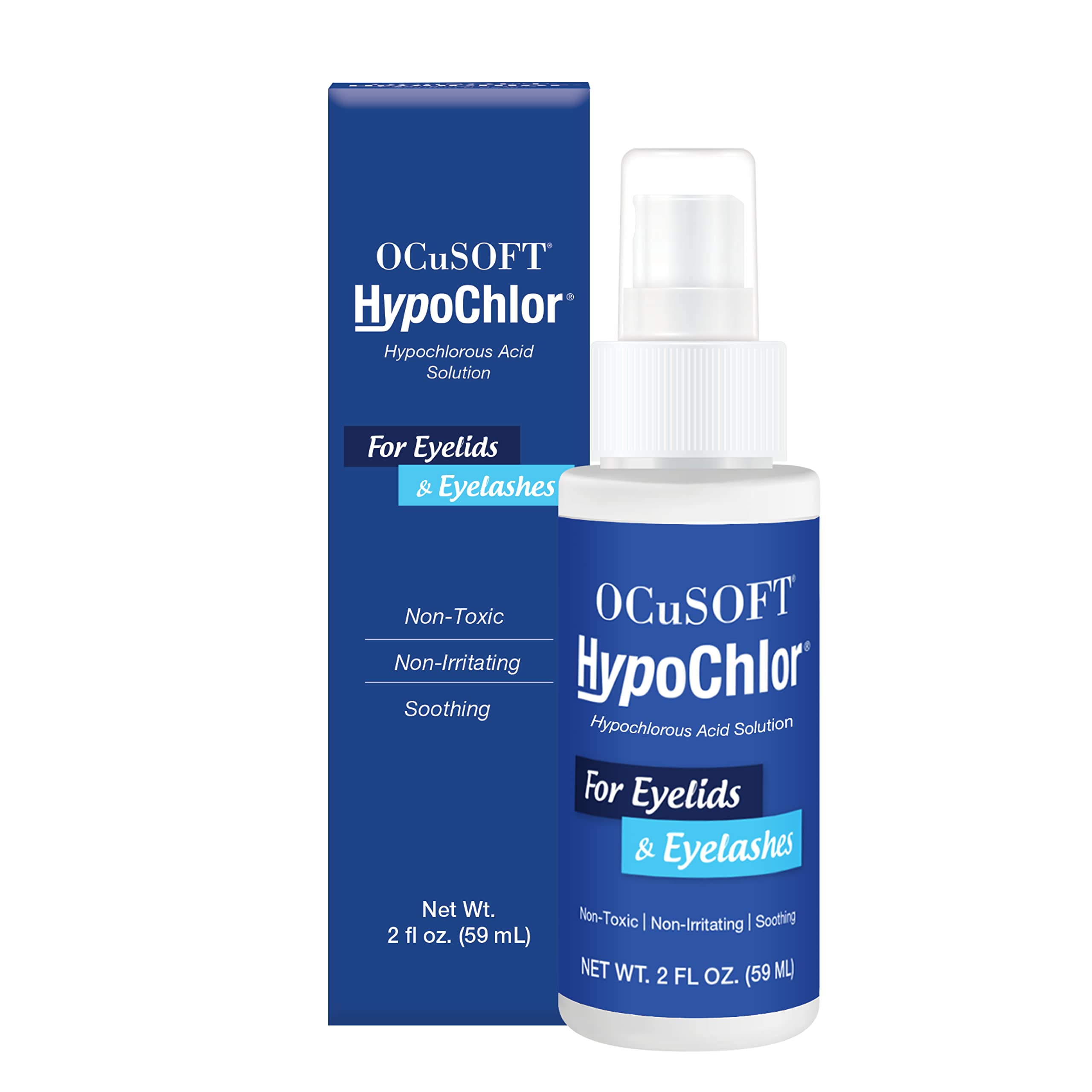 OCuSOFT HypoChlor Spray - Non-Irritating Hypochlorous Acid Eyelid Cleanser for Oil & Debris Removal - 2 fl oz  
OCuSOFT